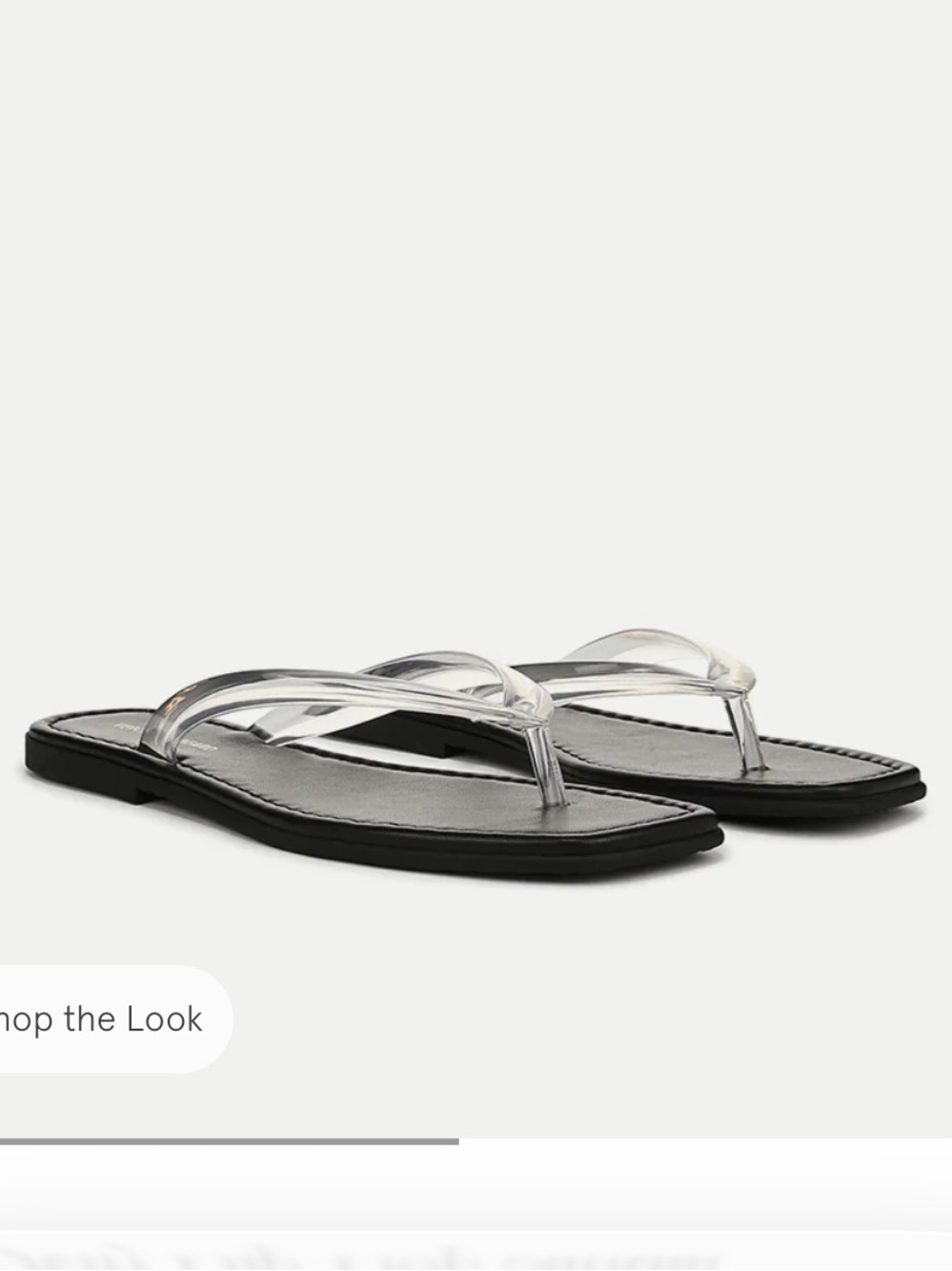 Veronica Beard Clea Jelly Thong Sandals - clear
